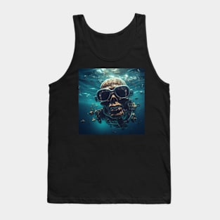 Skeleton Diver Tank Top